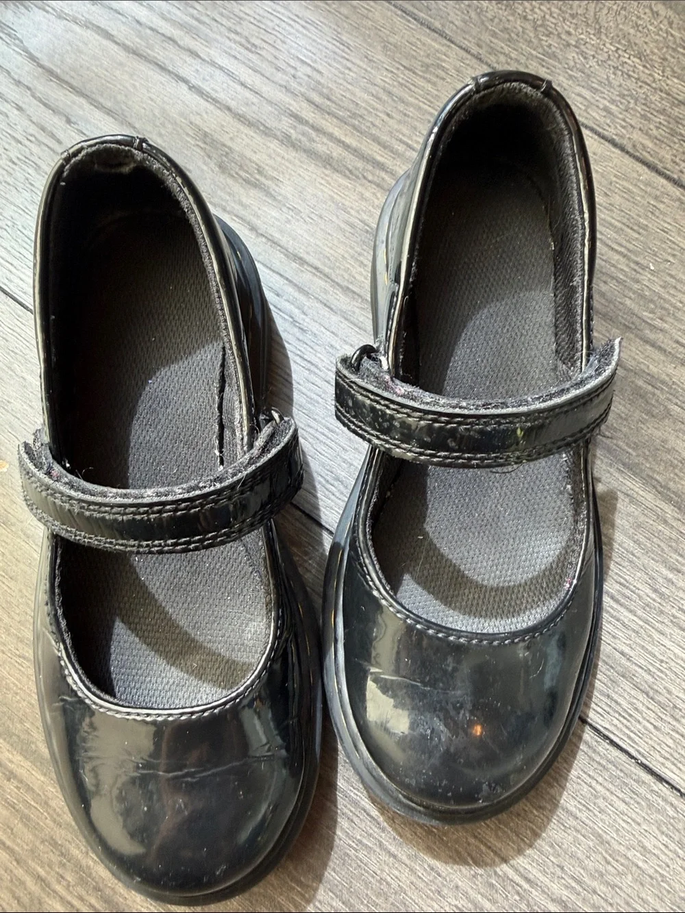 Dr. Martens Girls' Black Patent Mary Jane Shoes with Strap